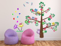 Naklejka ścienna dla dzieci -  drzewo edukacyjne motyw 75 Naklejkomania - zdjecie 1 - miniatura