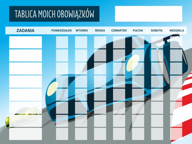 Tablica motywacyjna magnetyczna tablica z obowiązkami auto 4520 - zdjęcie 5
