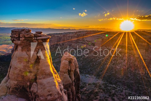 Beautiful Sunrise Hike at the Colorado National Monument in Grand Junction, Colorado