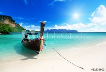 long boat and poda island in Thailand Naklejkomania - zdjecie 1 - miniatura