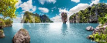 Paisaje pintoresco.Oceano y montañas.Viajes y aventuras alrededor del mundo.Islas de Tailandia.Phuket. Naklejkomania - zdjecie 1 - miniatura
