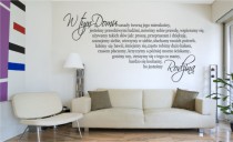 511 Naklejki na ścianę z napisami do sypialni salonu W tym domu bardzo się kochamy bo jesteśmy Rodziną Naklejkomania - zdjecie 1 - miniatura