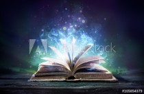 Bewitched Book With Magic Glows In The Darkness
 Naklejkomania - zdjecie 1 - miniatura
