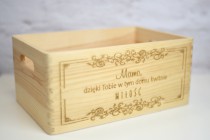 Skrzynka drewniana, prezent Dzień Mamy, urodziny, imieniny KM003 Naklejkomania - zdjecie 3 - miniatura