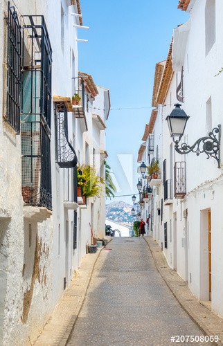 Charming white village Altea in Costa Blanca Spain