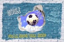 Fototapeta piłkarska na ścianę dla dzieci młodzieży sport Tapety winylowe  10701  3d Naklejkomania - zdjecie 2 - miniatura