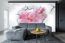 Fototapeta na ścianę tapeta na fizelinie do salonu sypialni  Trójwymiarowa orchidea 10600 Naklejkomania - zdjecie 1 - miniatura