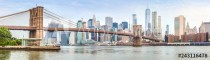 Amazing panorama view of New York city and Brooklyn bridge Naklejkomania - zdjecie 1 - miniatura