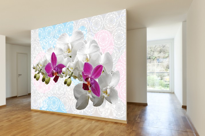 Fototapeta na ścianę tapeta na fizelinie do salonu Gałązka orchidei 10148