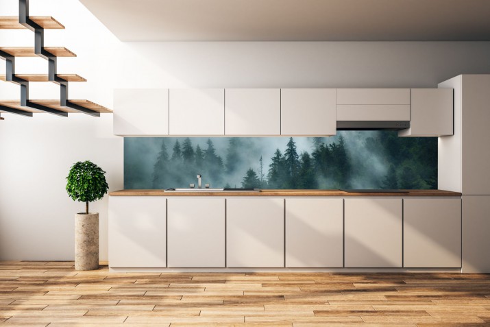 Panel szklany do kuchni  14396 las - zdjęcie 1