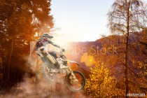 motocross at sunset Naklejkomania - zdjecie 1 - miniatura