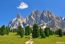 Mountain range in Dolomites Naklejkomania - zdjecie 1 - miniatura