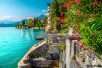 Lake Como with luxury villas and spectacular gardens, Varenna, Italy Naklejkomania - zdjecie 1 - miniatura