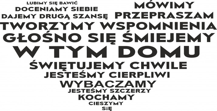 488 Napis na ścianę dekoracja ścienna Serduszko - zdjęcie 2