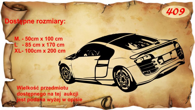 Naklejka dekoracyjna na ścianę, auta 409 - zdjęcie 2