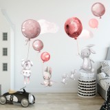 Naklejki na ścianę naklejka ścienna dla dzieci - balony, chmurki 9836 Naklejkomania - zdjecie 1 - miniatura