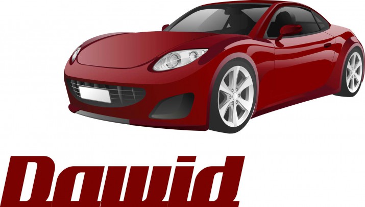 Naklejka z imieniem dla dziecka  BD1auto - zdjęcie 2