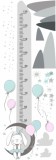 Naklejka ścienna dla dzieci -  miarka wzrostu misiu księżyc balony góry 40029 Naklejkomania - zdjecie 2 - miniatura