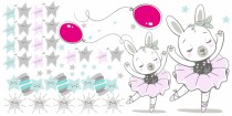 Naklejki dla dzieci - bajka, gwiazdki, królik, balon 9828 Naklejkomania - zdjecie 2 - miniatura