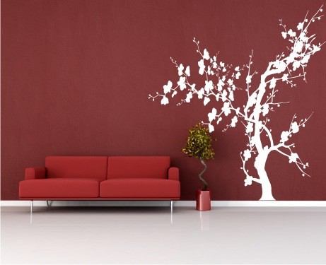Naklejki na ścianę ścienne na ściany naklejka dekoracyjna ścienna, drzewo d23 Naklejkomania - zdjecie 1