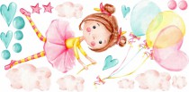 Naklejki dla dzieci dziecka na ścianę 9650 balony Naklejkomania - zdjecie 2 - miniatura