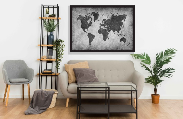 Plakat mapa świata  61238 - zdjęcie 2