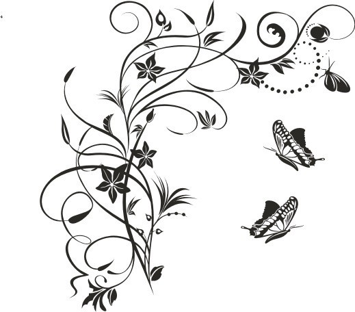 Naklejki na ścianę ścienne na ściany naklejka dekoracyjna ścienna, drzewo/kwiat 116 - zdjęcie 2