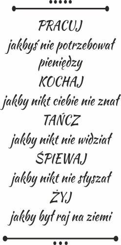 4001 Naklejki ścienne cytaty na ścianę - zdjęcie 2