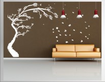 Naklejki na ścianę ścienne na ściany naklejka dekoracyjna ścienna, drzewo d15 Naklejkomania - zdjecie 3 - miniatura