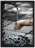 Plakat  woda dłonie AG 80006 Naklejkomania - zdjecie 1 - miniatura