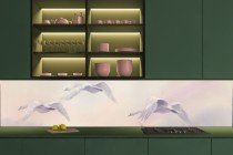 Panel szklany do kuchni  146147 ptaki Naklejkomania - zdjecie 1 - miniatura
