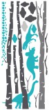 Naklejka ścienna dla dzieci-  brzozy, las 7104 Naklejkomania - zdjecie 2 - miniatura