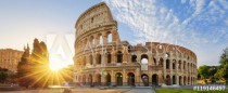 Colosseum in Rome and morning sun, Italy Naklejkomania - zdjecie 1 - miniatura