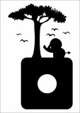 Naklejka pod kontakt motyw 1527 drzewko Naklejkomania - zdjecie 1 - miniatura