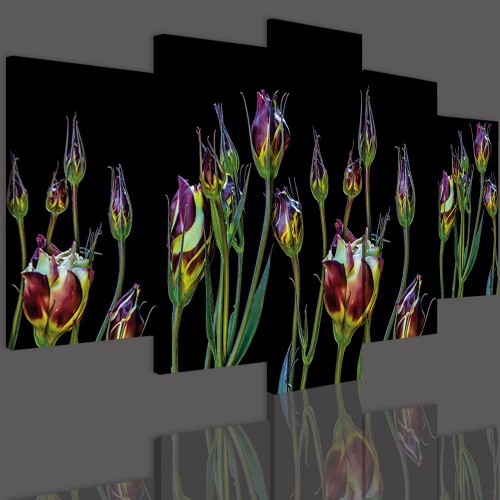Obrazy 5 częściowe- Kwiaty 12320 - zdjęcie 3
