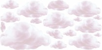 Naklejki na ścianę dla dzieci 9921 chmury chmury Naklejkomania - zdjecie 2 - miniatura