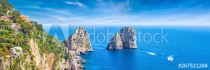 Faraglioni Rocks near Capri Island, Italy Naklejkomania - zdjecie 1 - miniatura