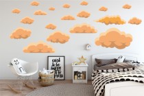 Naklejki na ścianę dla dzieci 9922 chmury chmury Naklejkomania - zdjecie 1 - miniatura