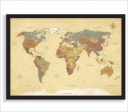 Plakat mapa świata  61236 Naklejkomania - zdjecie 1 - miniatura