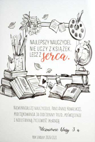 Plakat w ramie prezent dla nauczyciela na koniec roku 20550 - zdjęcie 5