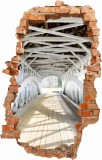Naklejka na ścianę, dziura 3D  stary most 3631 Naklejkomania - zdjecie 2 - miniatura