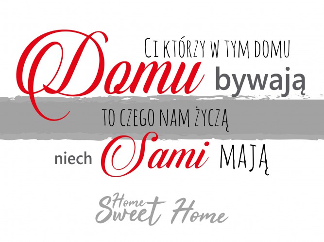 Tabliczki drewniane 60007 Ci, którzy w tym domu... - zdjęcie 2
