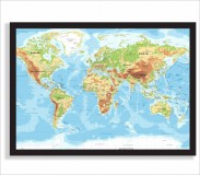 Plakat mapa świata  61235 Naklejkomania - zdjecie 2 - miniatura