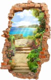 Naklejka na ścianę , dziura 3D  rajska kraina 3660 Naklejkomania - zdjecie 2 - miniatura