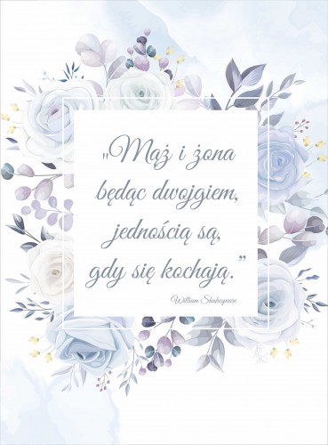 Plakat w ramie ślub wesele miłość AGX4 - zdjęcie 3