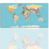 Tablice korkowe - mapa świata 5997 Naklejkomania - zdjecie 1 - miniatura
