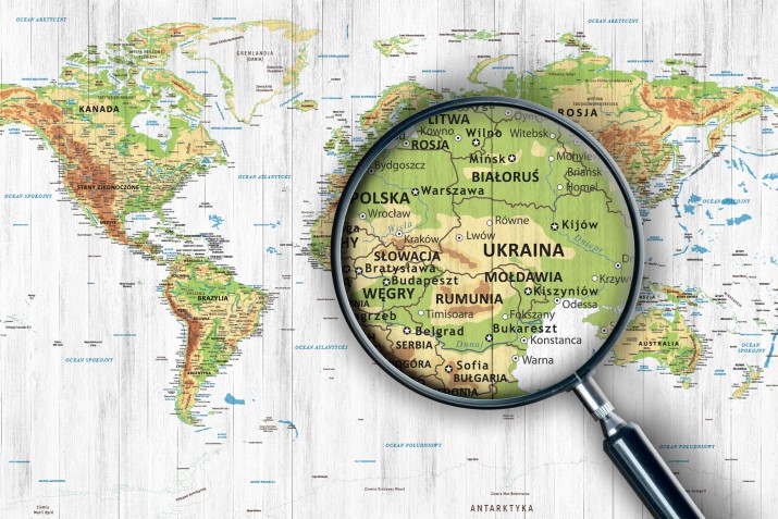 Fototapeta na ścianę mapa świata Polskie oznaczenie 41148 - zdjęcie 2