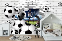 Tapeta flizelinowa na ścianę 9105 tapety piłkarskie. Naklejkomania - zdjecie 1 - miniatura