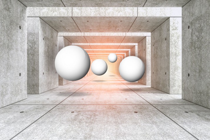 Fototapeta na ścianę  do salonu sypialni biura  Fototapeta winylowe 3d 10708 Pastelowy tunel - zdjęcie 2