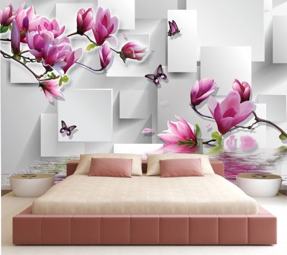 Flizelinowa tapeta do pokoju na ściane 9952 magnolia